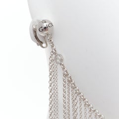 Rare GUCCI Alessandro Michele Runway GG charm chain clip on nose earring