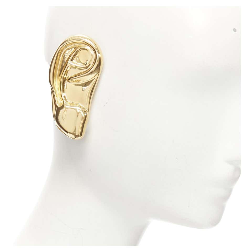 rare GUCCI ALESSANDRO MICHELE Runway Surrealist gold ear clip on ...
