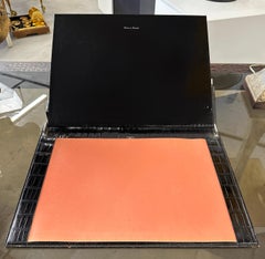 Rare Gucci Alligator / Crocodile Leather 4 Piece Desk Set