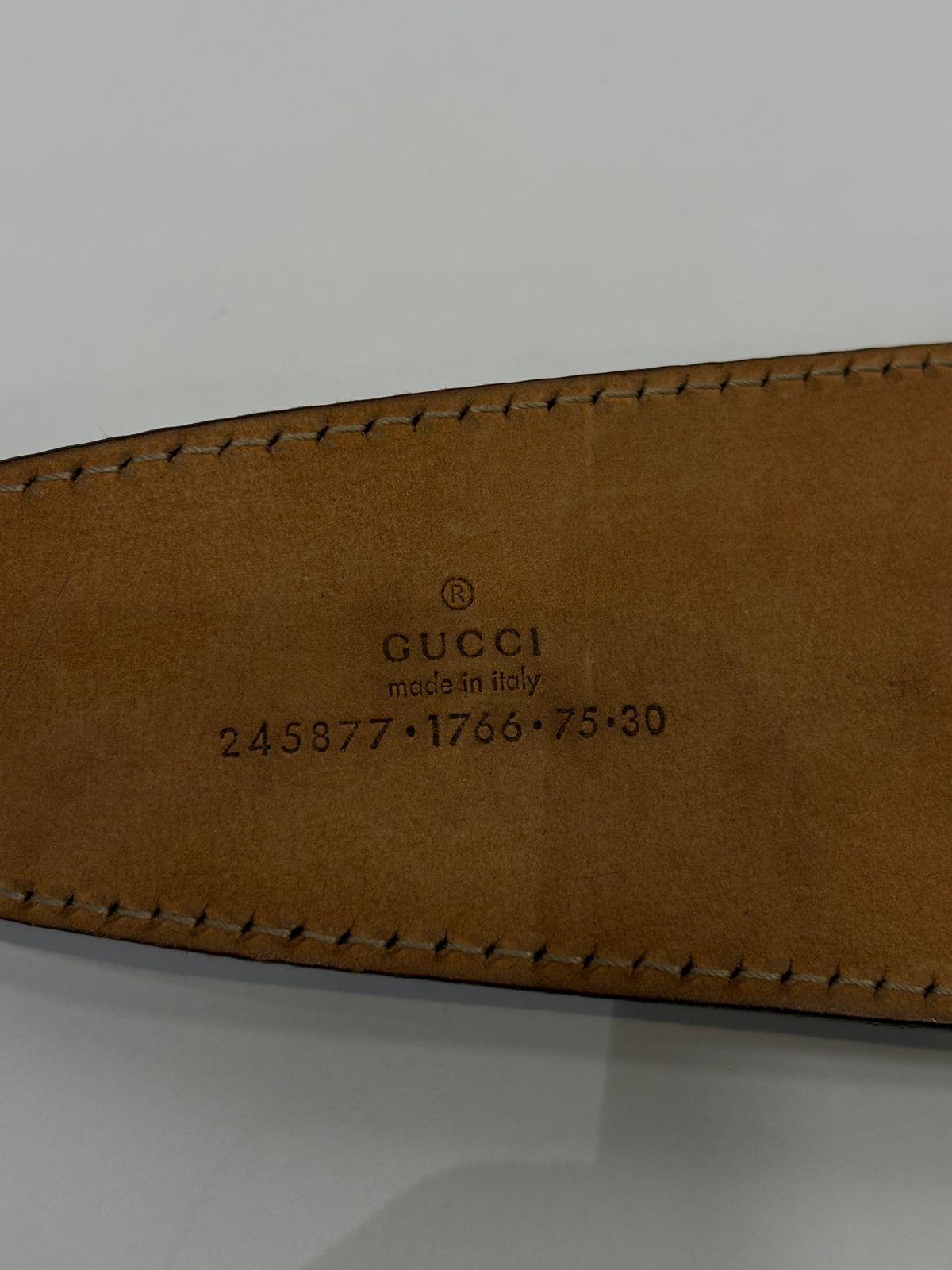 Rare Gucci Black Leather Oversized Horsebit Belt 2
