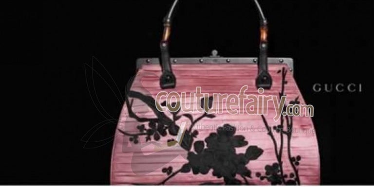 RARE Gucci by Tom Ford 2003 Pale Pink Embroidered Kimono Clutch