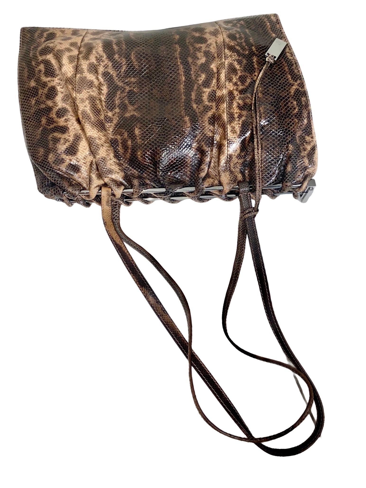 Seltene GUCCI by Tom Ford 1999 Exotische Karung Haut Clutch Tasche Handtasche 2