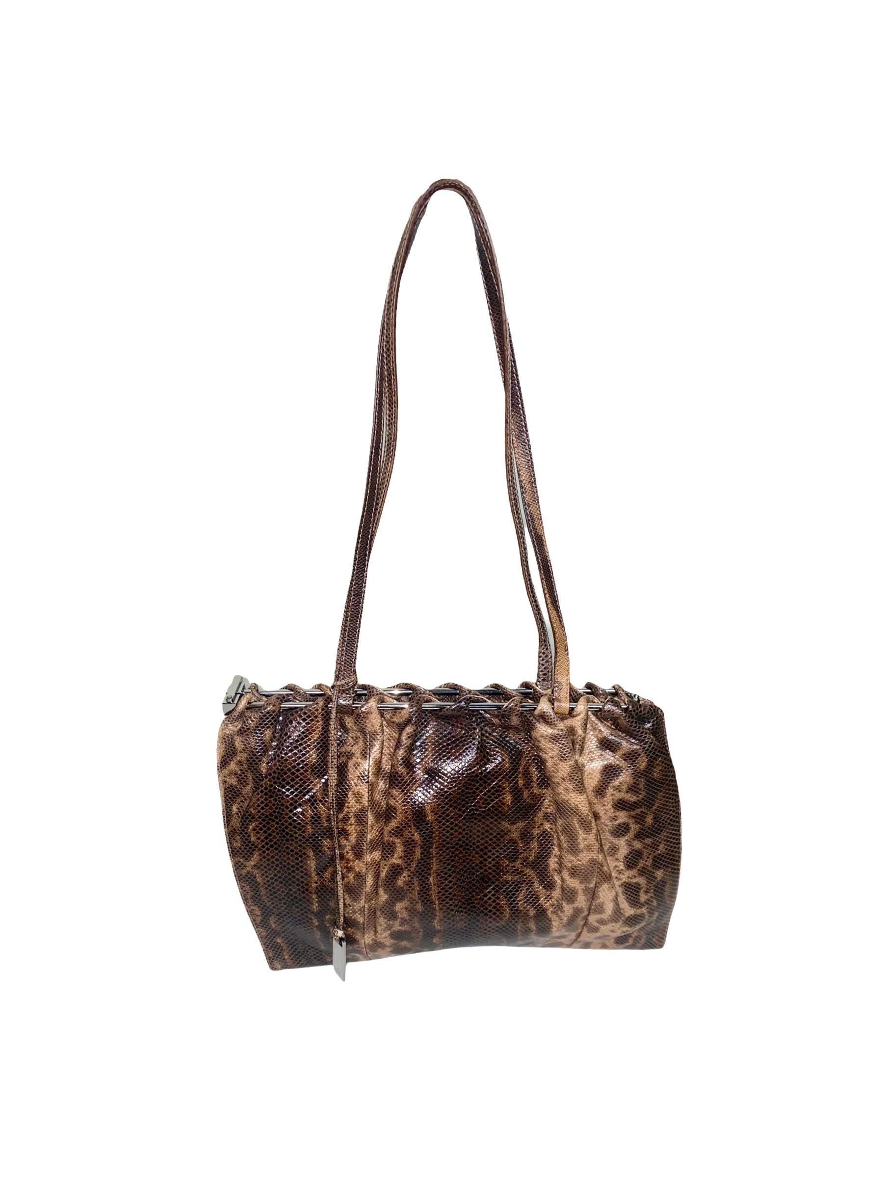 Seltene GUCCI by Tom Ford 1999 Exotische Karung Haut Clutch Tasche Handtasche 3