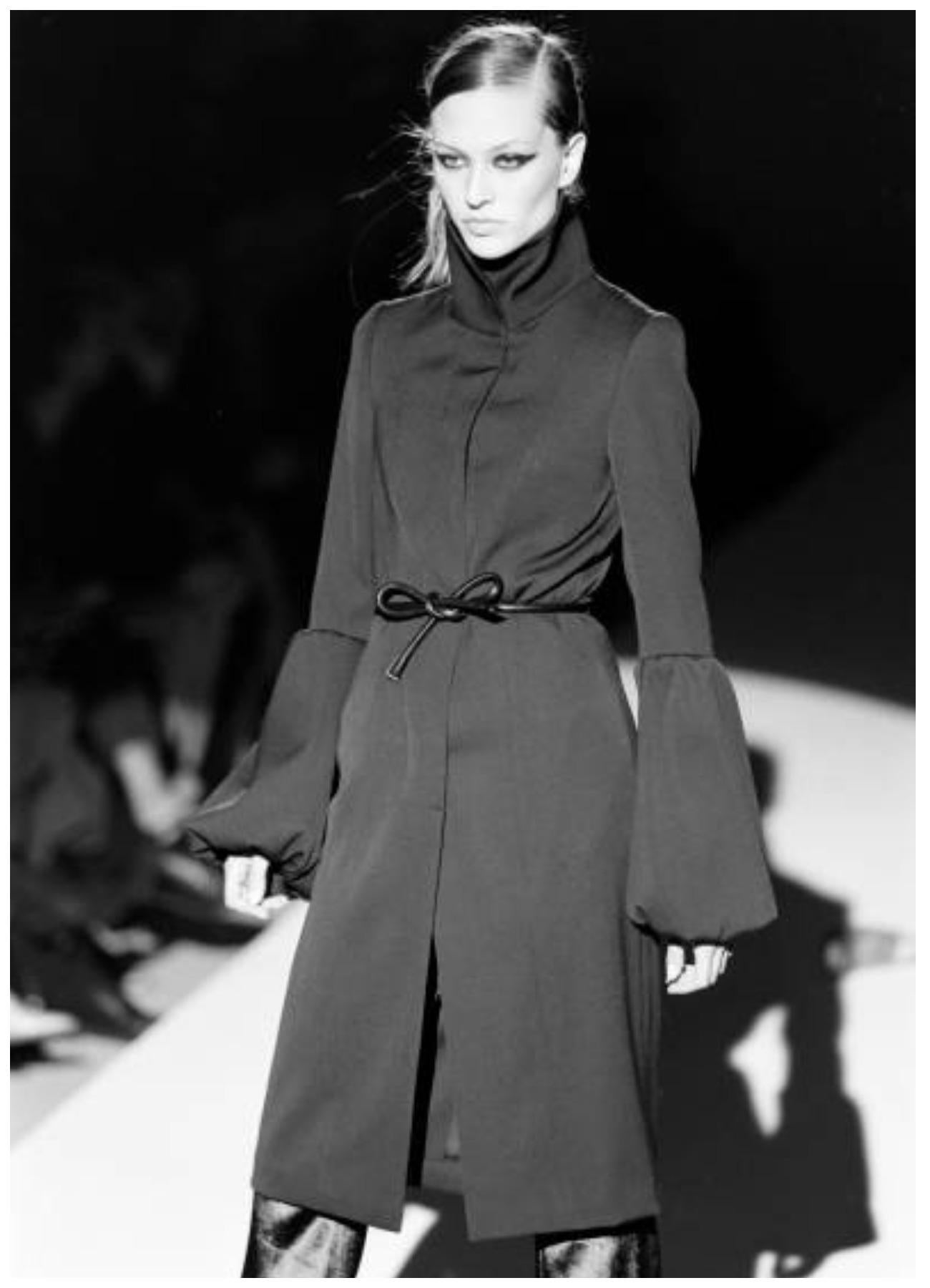 Rare! Gucci by Tom Ford Fall 1999 Runway wool coat at 1stDibs