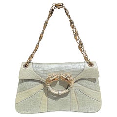 Rare Gucci by Tom Ford FW 2004 Dragon bag in crocodile