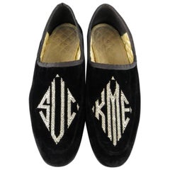 Seltene Gucci by Tom Ford "SUCK ME" Frühling 2003 Samt Slipper Loafers