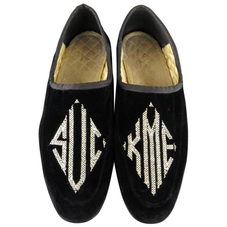 Rare Gucci by Ford „SUCK ME“ Spring 2003 Velvet Slippers Loafers at 1stDibs | ford slipper, tom ford slippers