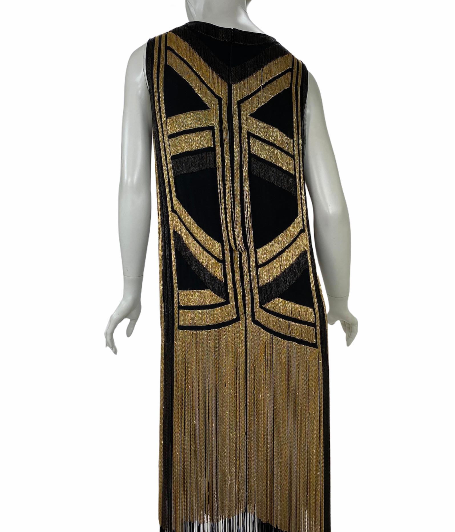 taylor swift gold tassel dress