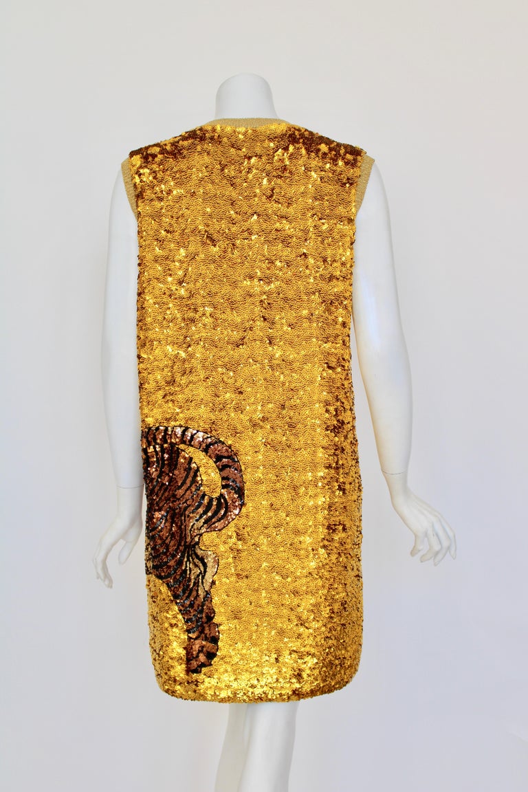 RARE Gucci Gold Sequin dress For Sale at 1stDibs gucci sequin dress, gucci gold dress, gold