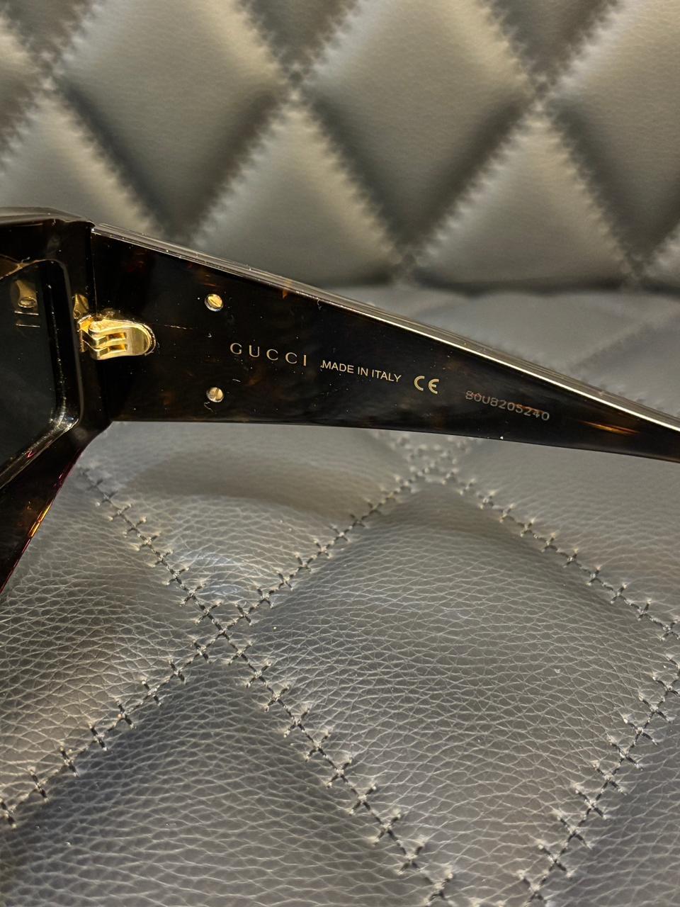 Rari occhiali da sole Gucci Hollywood Night Crystal Shield in vendita 4