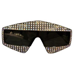 Rare Gucci Hollywood Night Crystal Shield Sunglasses