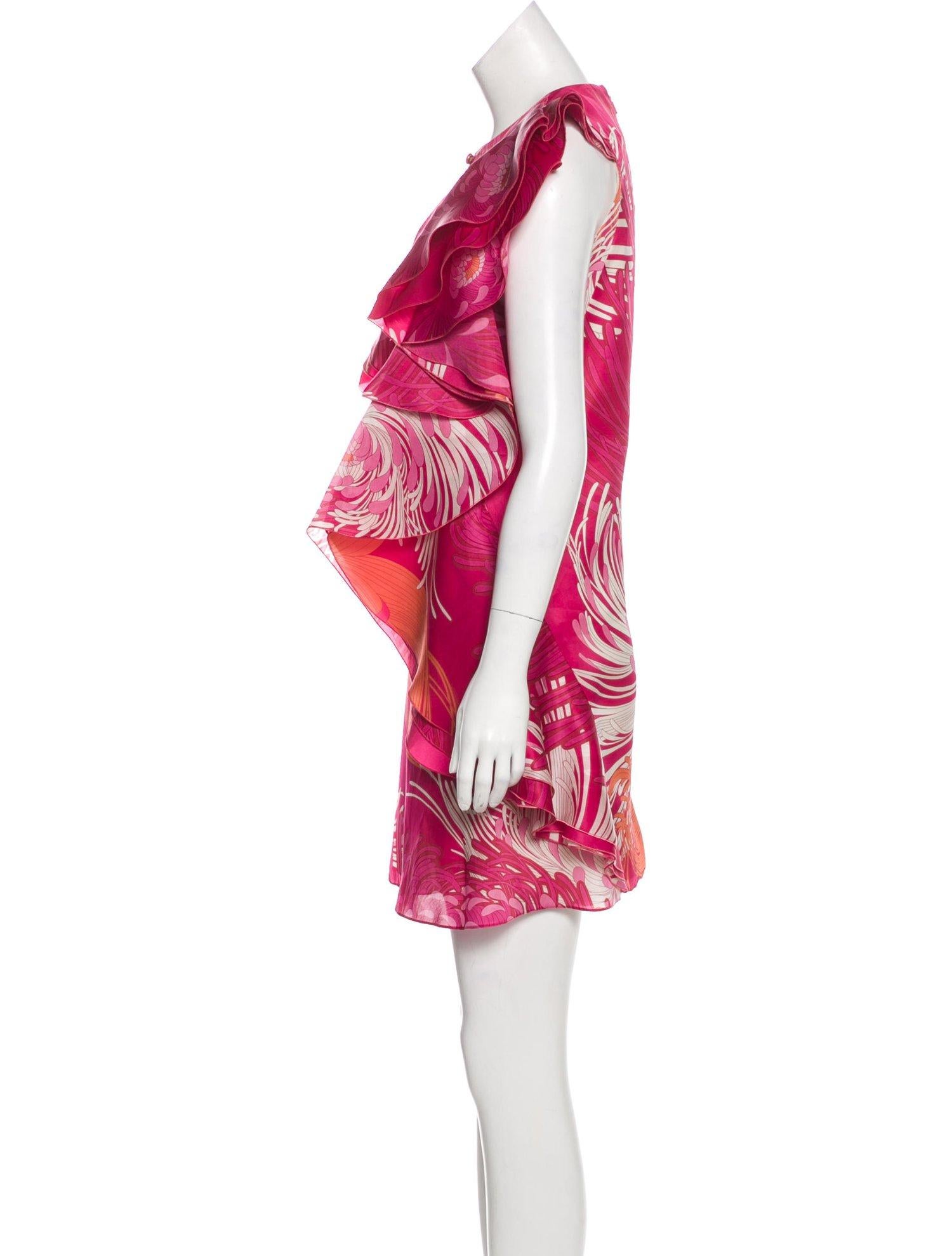 New Rare Gucci Runway Ad Silk Dress S/S 2013 Sz 38 $3499 2