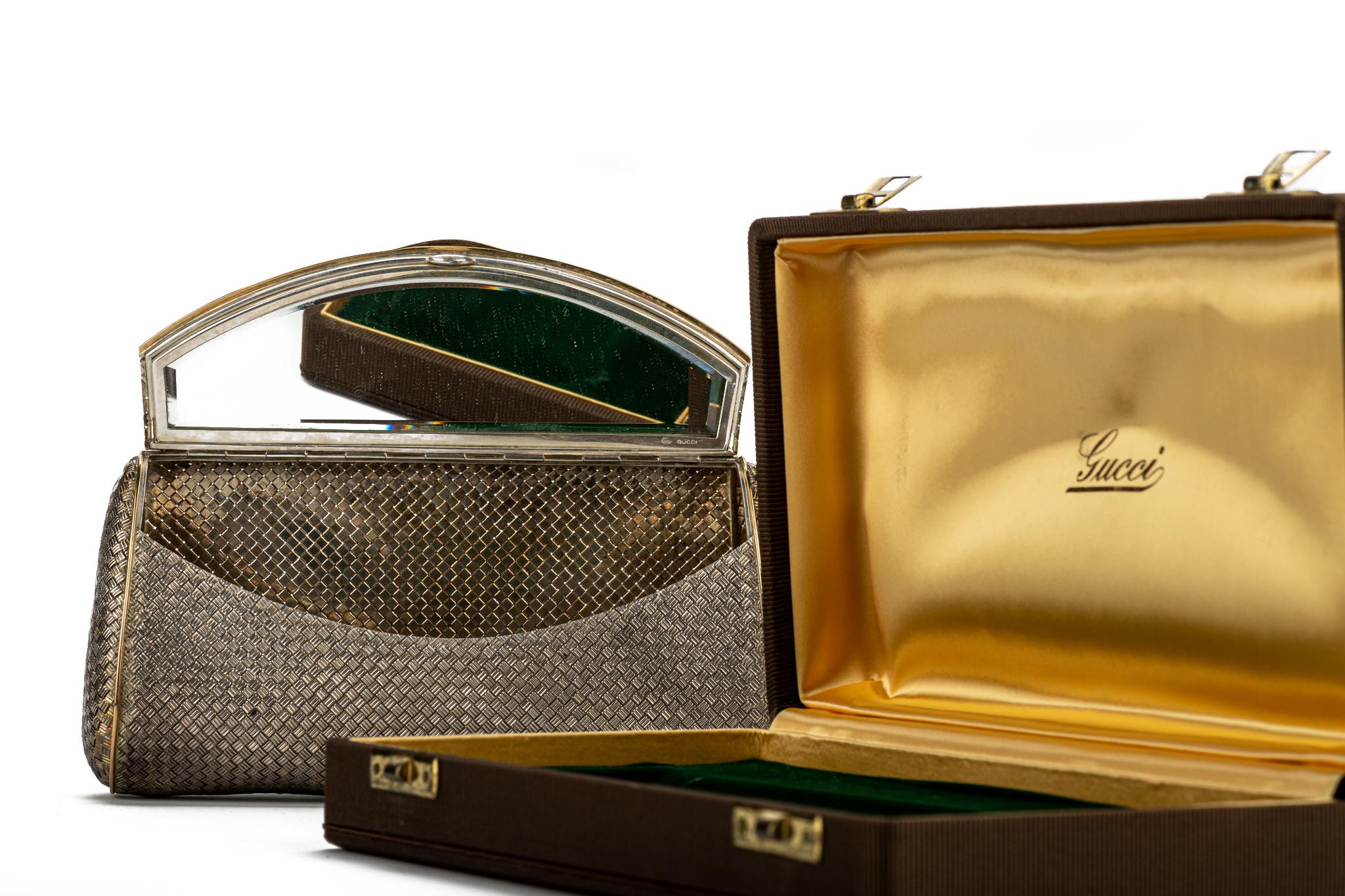 RARE Gucci Sterling Silber Abend Clutch 5