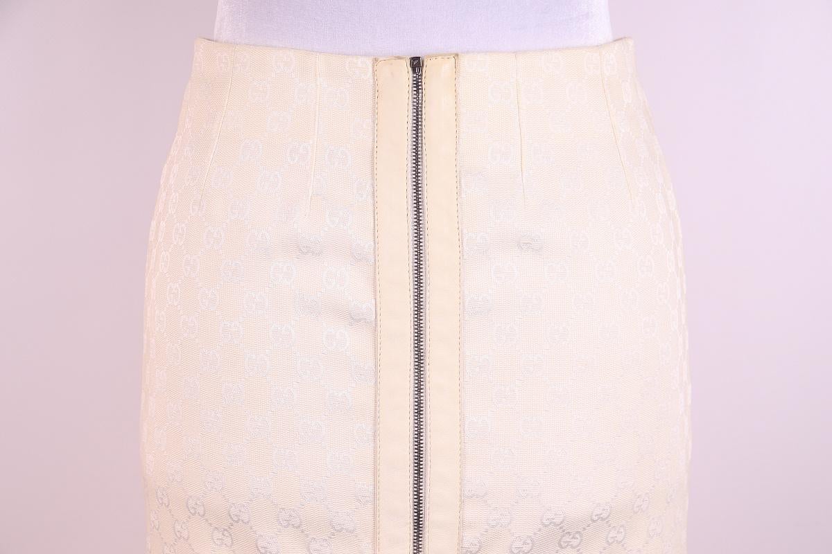 ¡Raro! Falda con monograma Gucci Tom Ford 2000 en venta 2