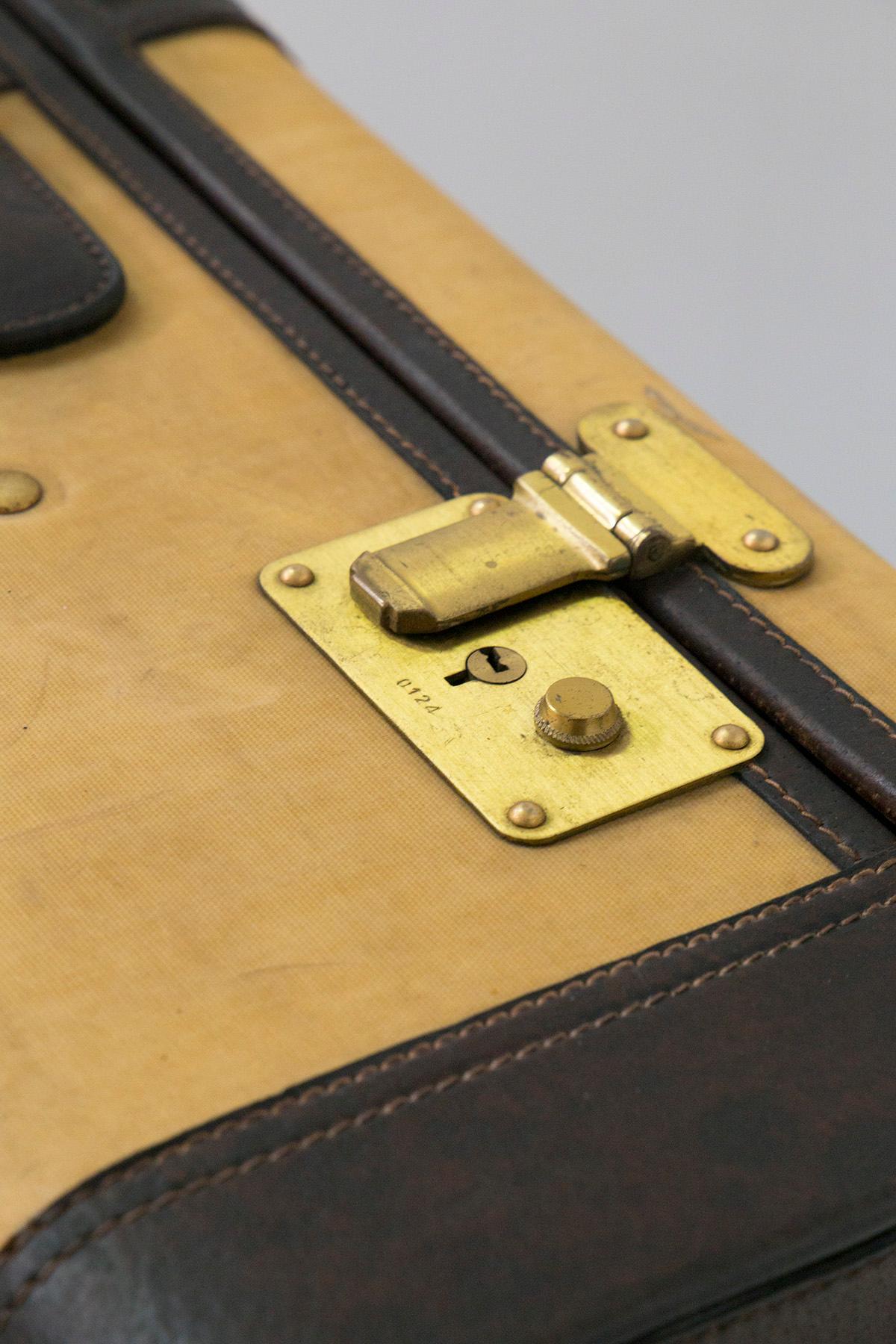 Black Rare Gucci Travel suitcase in fabric and leather, original label