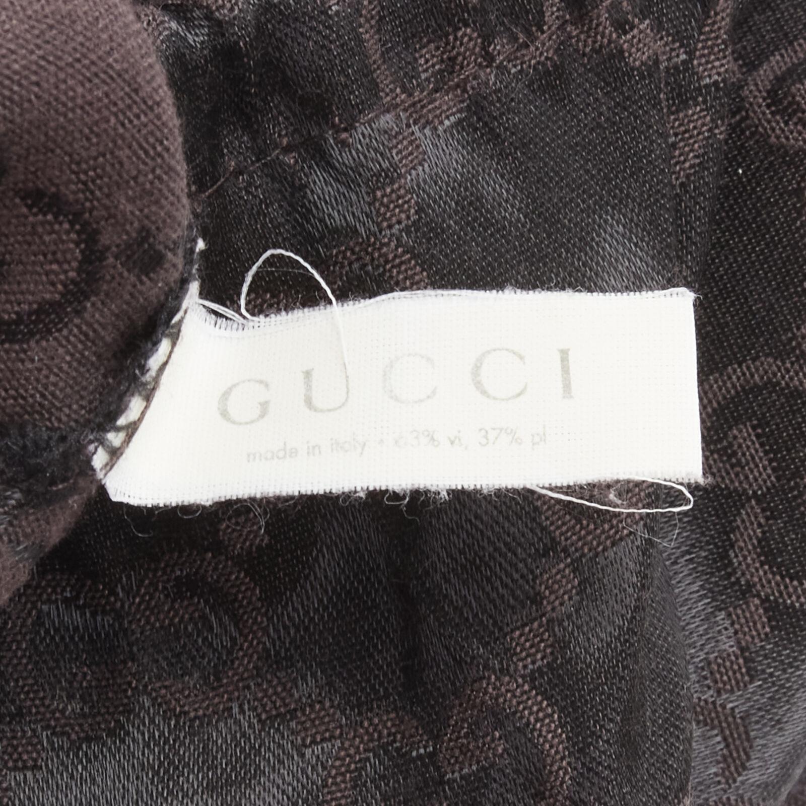 rare GUCCI Vintage GG monogram green red web crossbody yoga mat holder bag 5