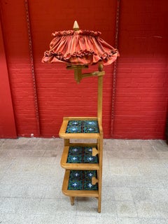 Rara lámpara de pie Guillerme et Chambron, edición Votre Maison, hacia 1970