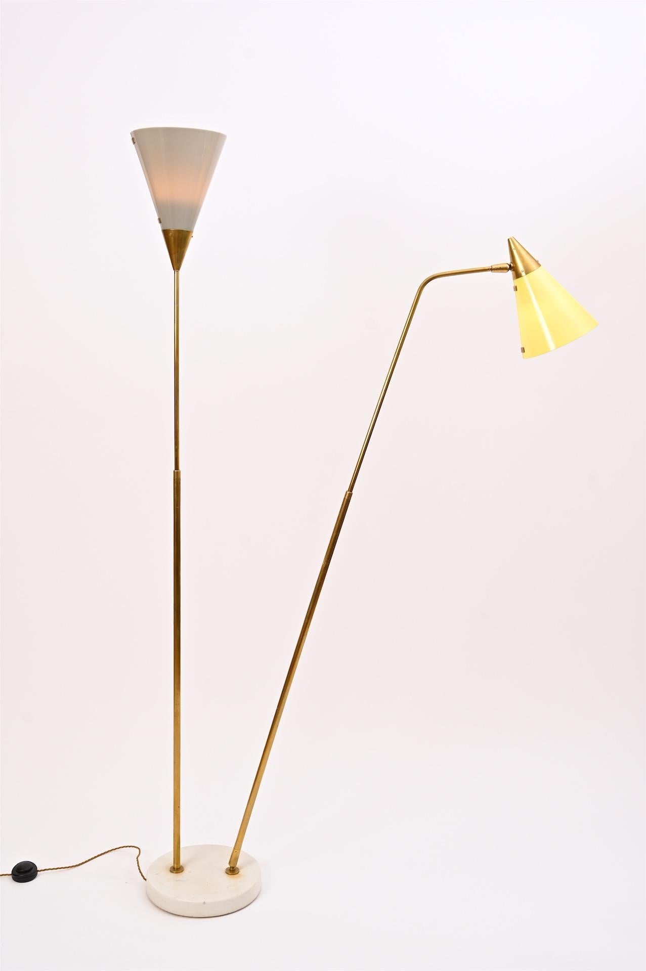 Italian Rare Guiseppe Ostuni Floor Lamp, c1950