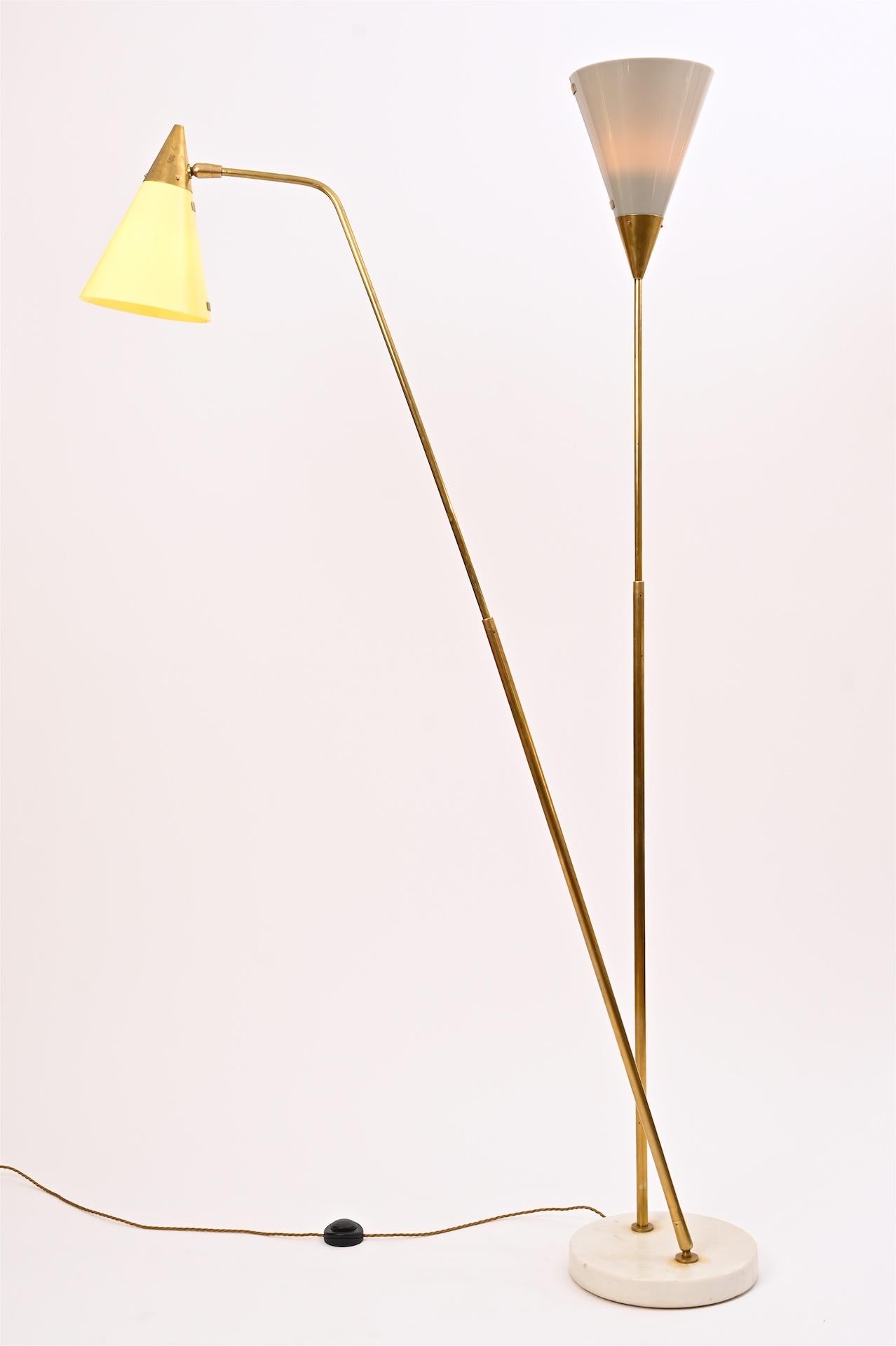 Rare Guiseppe Ostuni Floor Lamp, c1950 In Good Condition In London, GB