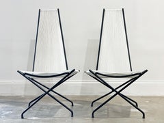 Rare fauteuil de salon moderniste Gunnar Birkerts en fer forgé