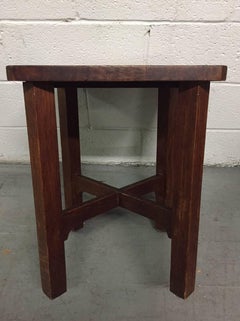 Rare Gustav Stickley Grueby Tile-Top Table