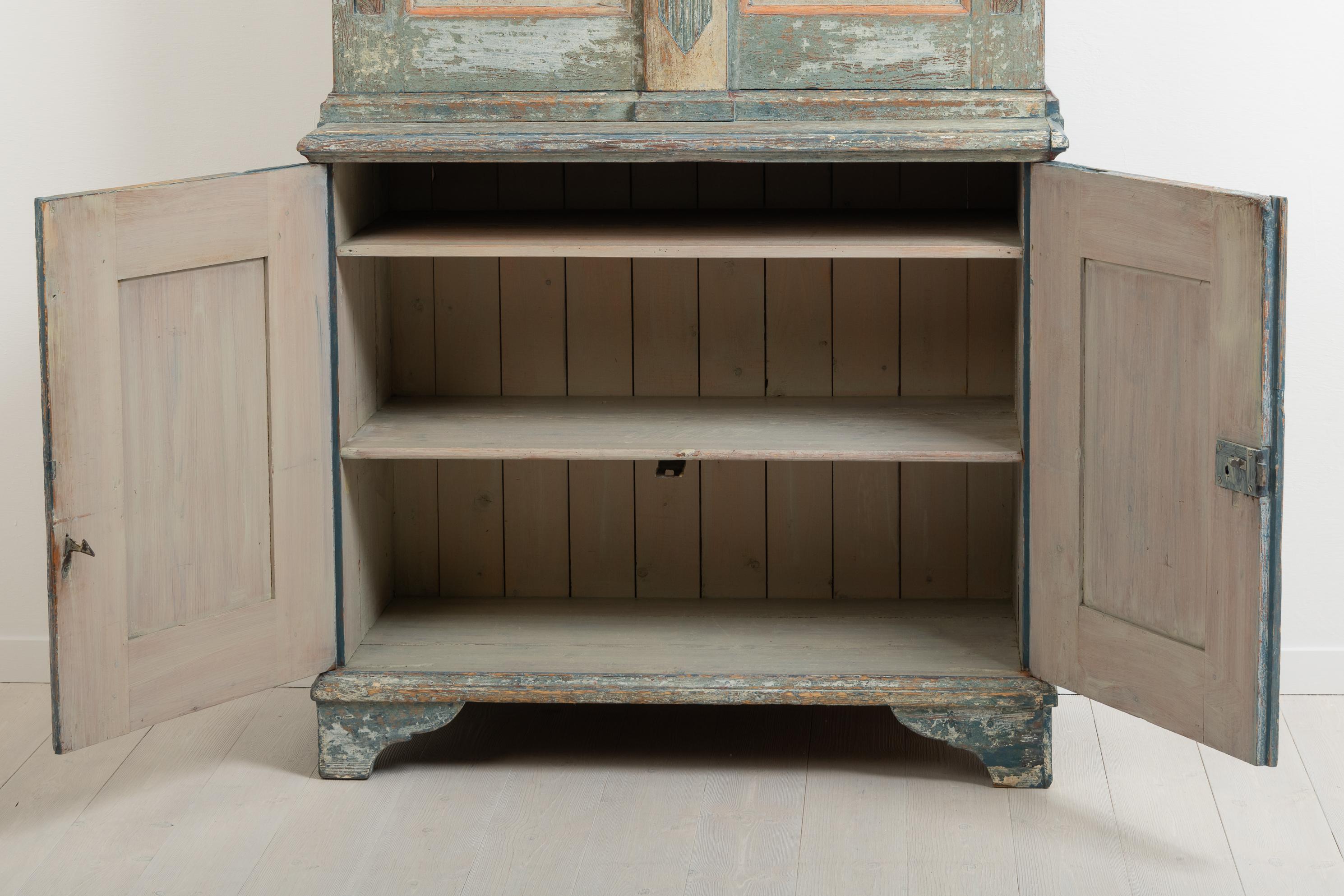Pine Rare Gustavian 19th Century Swedish Cabinet