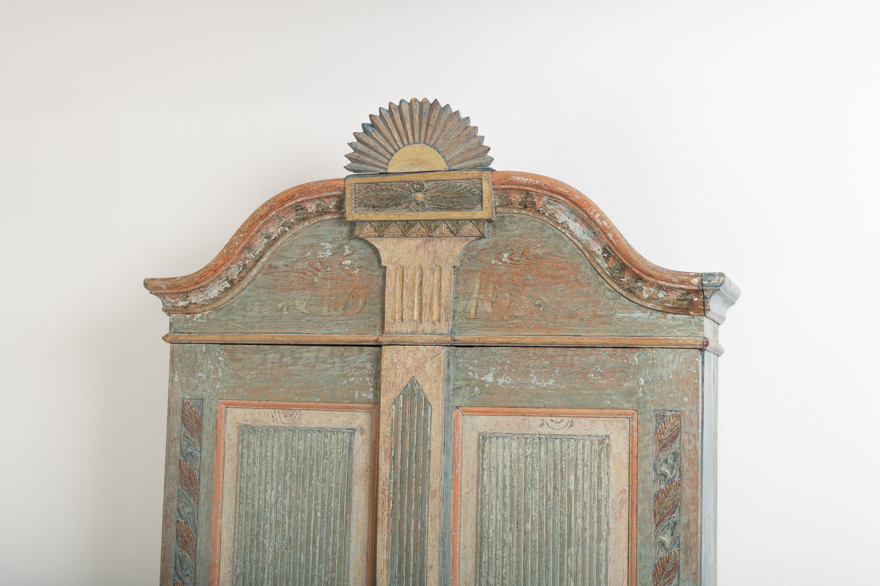 Rare Gustavian 19th Century Swedish Cabinet 3
