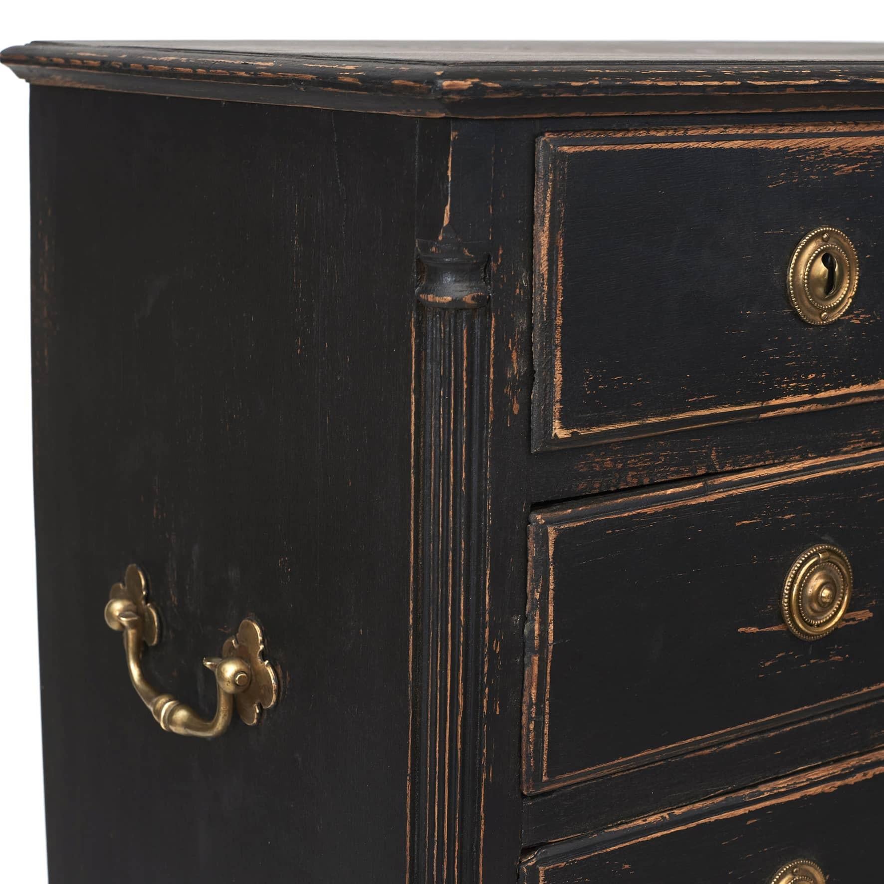 Hand-Painted Rare Gustavian 'Louis XVI' 'Chest on Chest' Chest of Drawers, c 1780