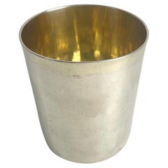 Rara copa Gustaviana de plata de Johan Stras de Estocolmo, Suecia, fechada en 1792