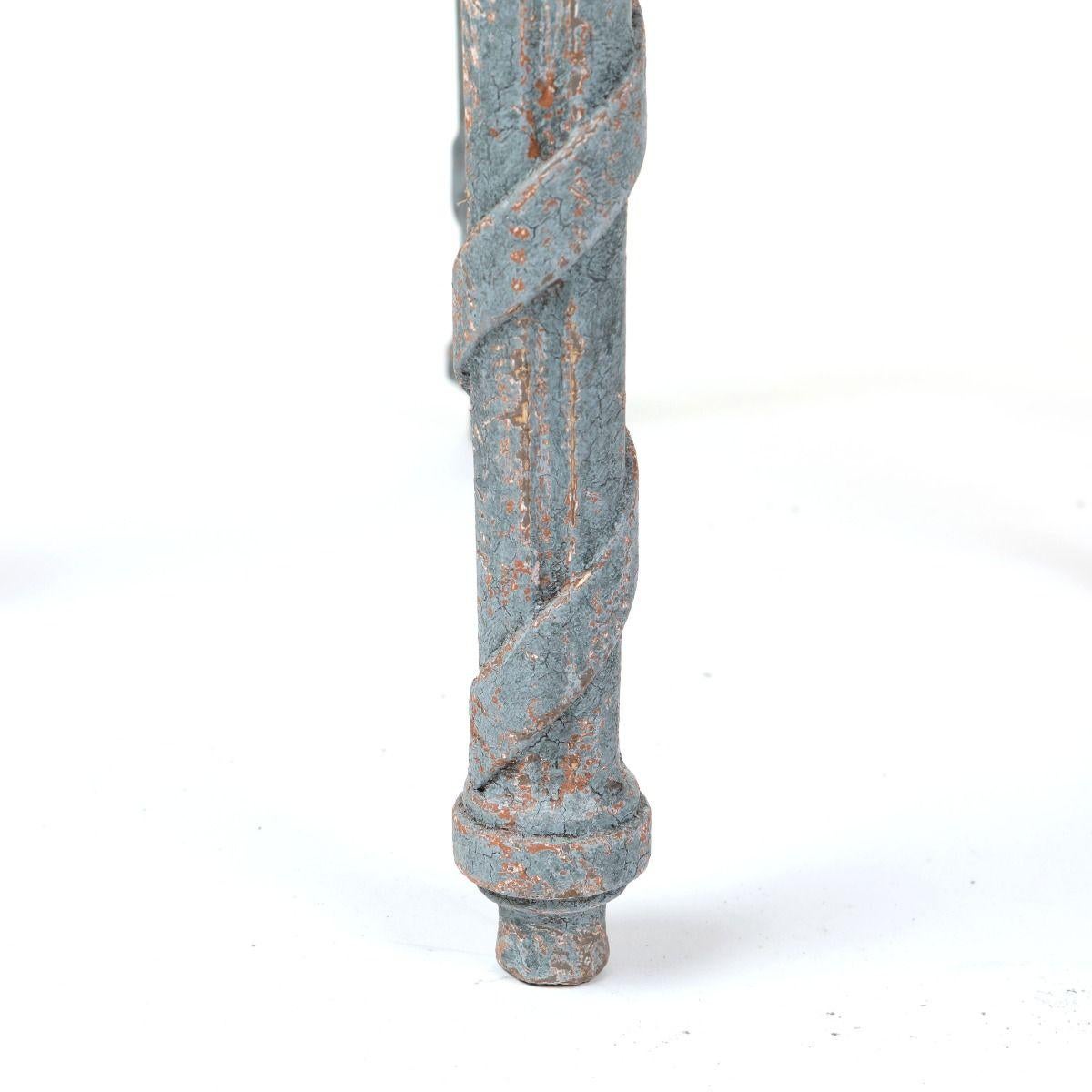 Rare Gustavian Tray Table with Öland Limestone Top For Sale 1