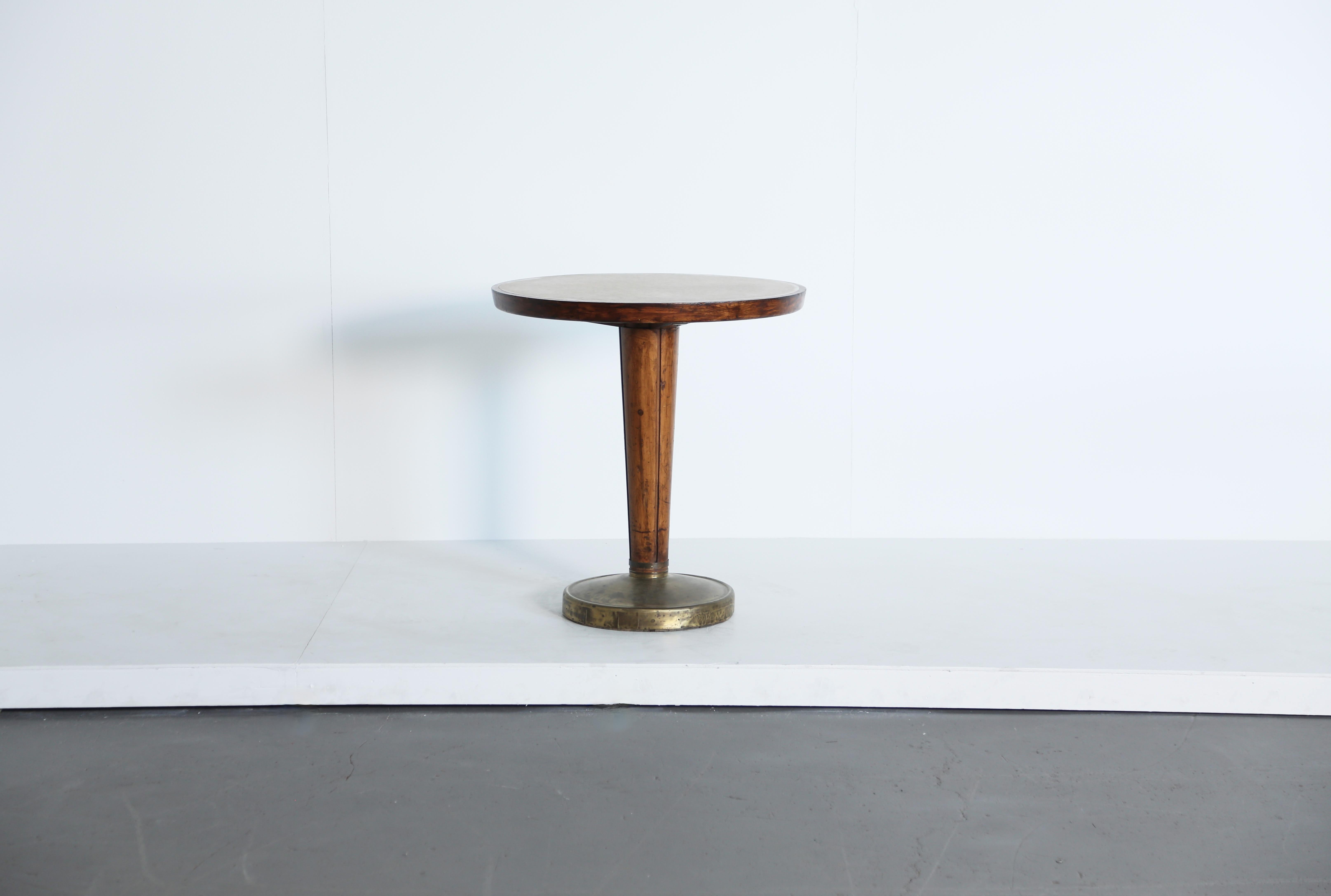 Rare table d'appoint Gustavo Pulitzer, Italie, années 1950.   Expédition dans le monde entier.
