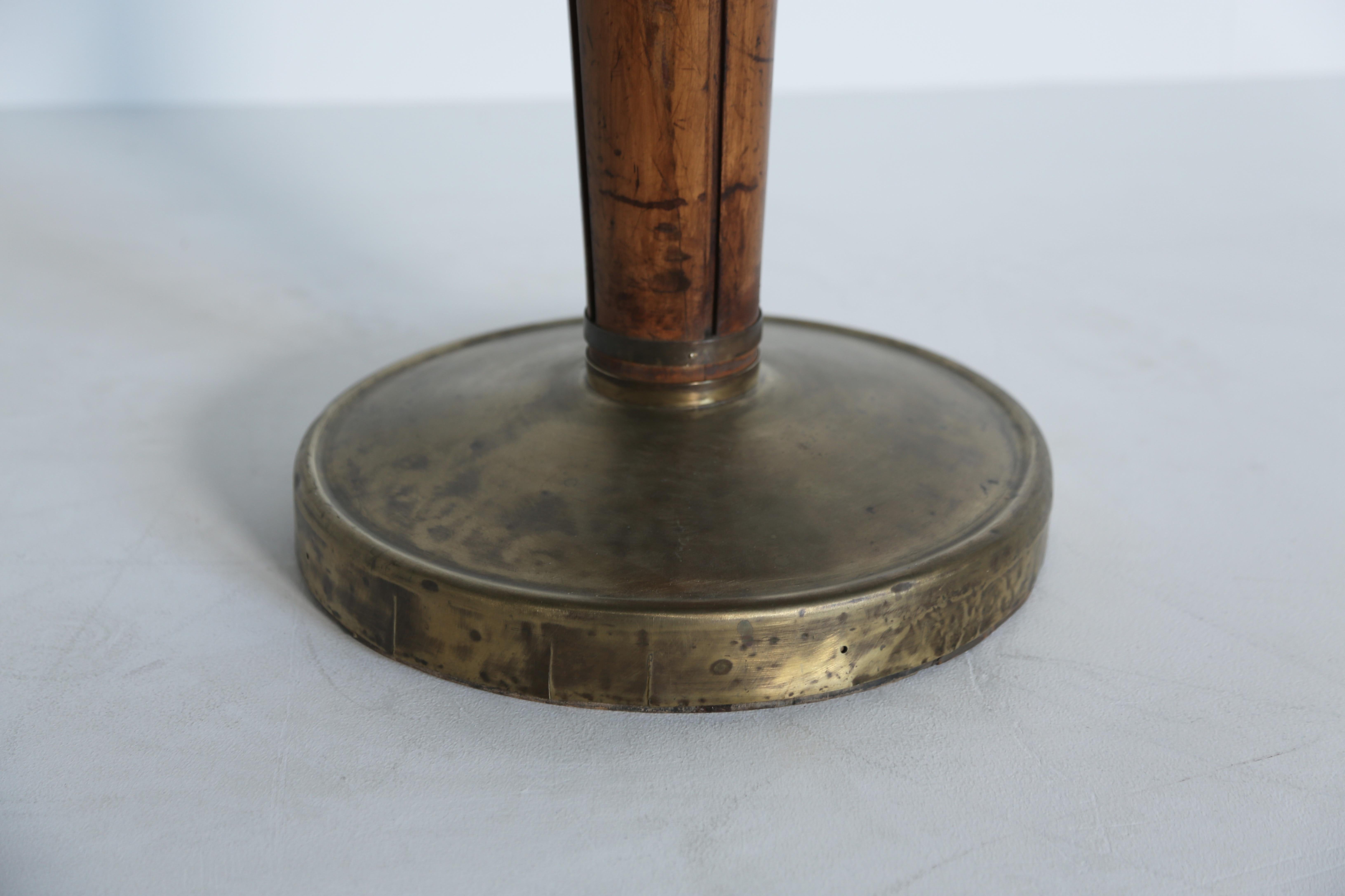 Laiton Rare table d'appoint Gustavo Pulitzer Finali, Italie, années 1950 en vente