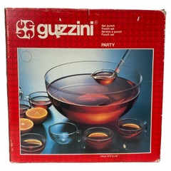 Rare Guzzini Bowl Punch Set in Original Box, Italy, ca. 1970s