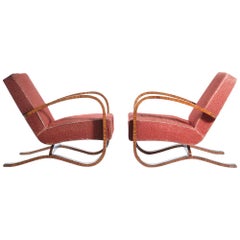 Rare H-269 Armchair by Jindrich Halabala in Veneered Design, 1930s
