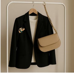 Raro ciondolo a spilla modernista H. Stern Mid-Century in oro 18 carati con tormalina blu-verde