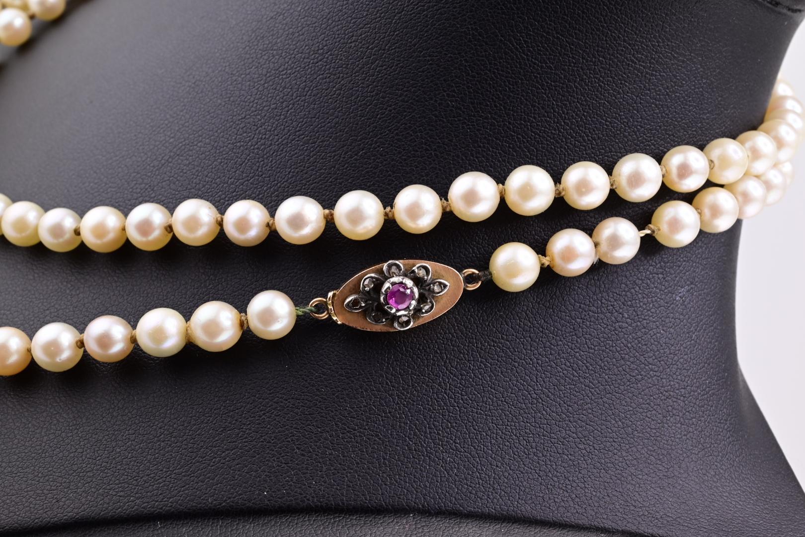 Rare H Stern Pearl Necklace With GIA Report Akoya Pearls For Sale 2