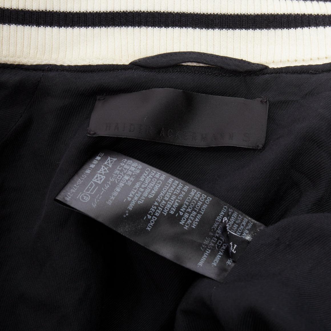 rare HAIDER ACKERMANN 2015 RUnway gold crushed velvet Teddy bomber jacket S For Sale 4