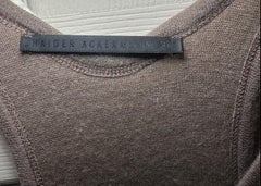 rare Haider Ackermann Sephia Wool Maxi Dress FR 36 Layered Racerback Tank