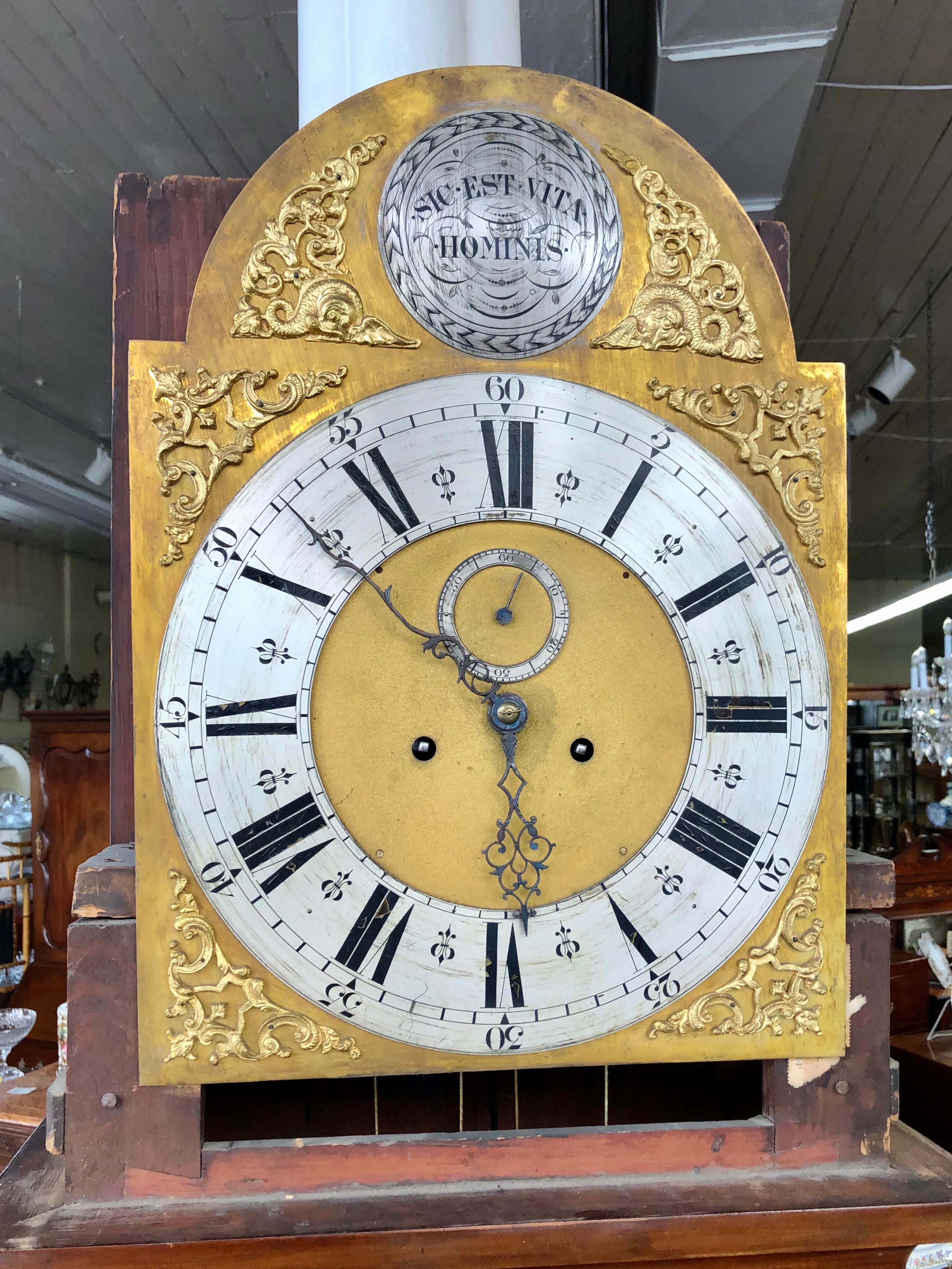 Rare Haig & Chippendale Geo. III 8-day, Hour Strike Longcase Grandfather Clock For Sale 6