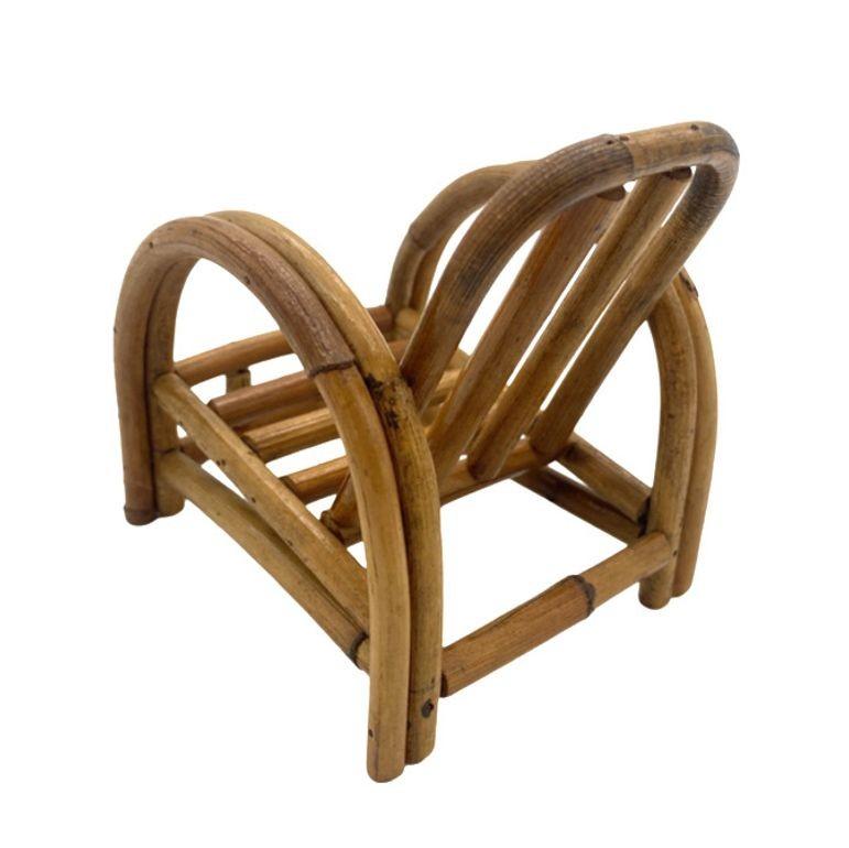 Raro campione di vendita Half Moon Sofa e Lounge Chair in rattan e sedia a dondolo In condizioni ottime in vendita a Van Nuys, CA