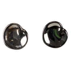 Vintage Rare Halston Heart Earrings