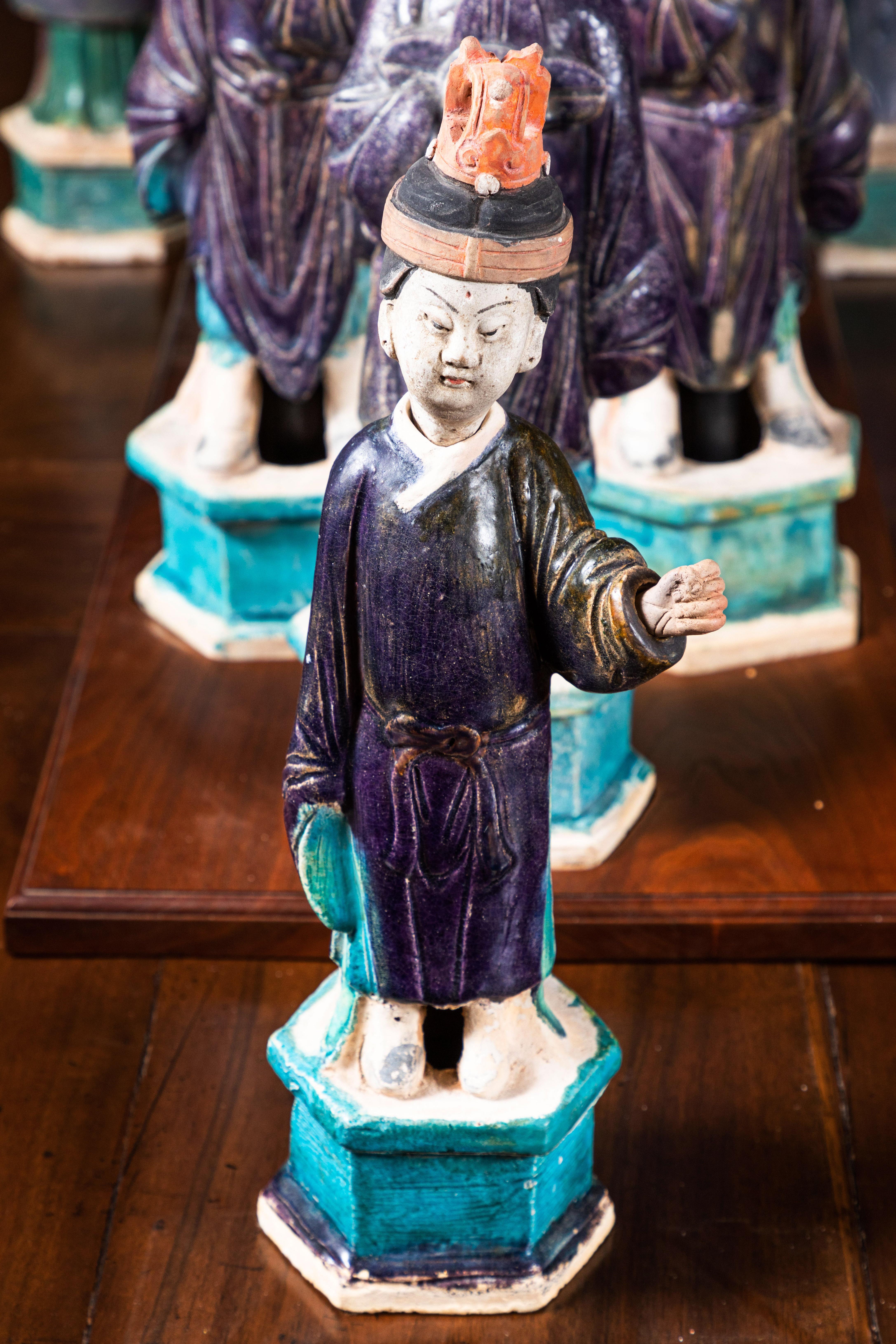 Rare, Ming-Dynasty, Terracotta Figural Procession For Sale 2