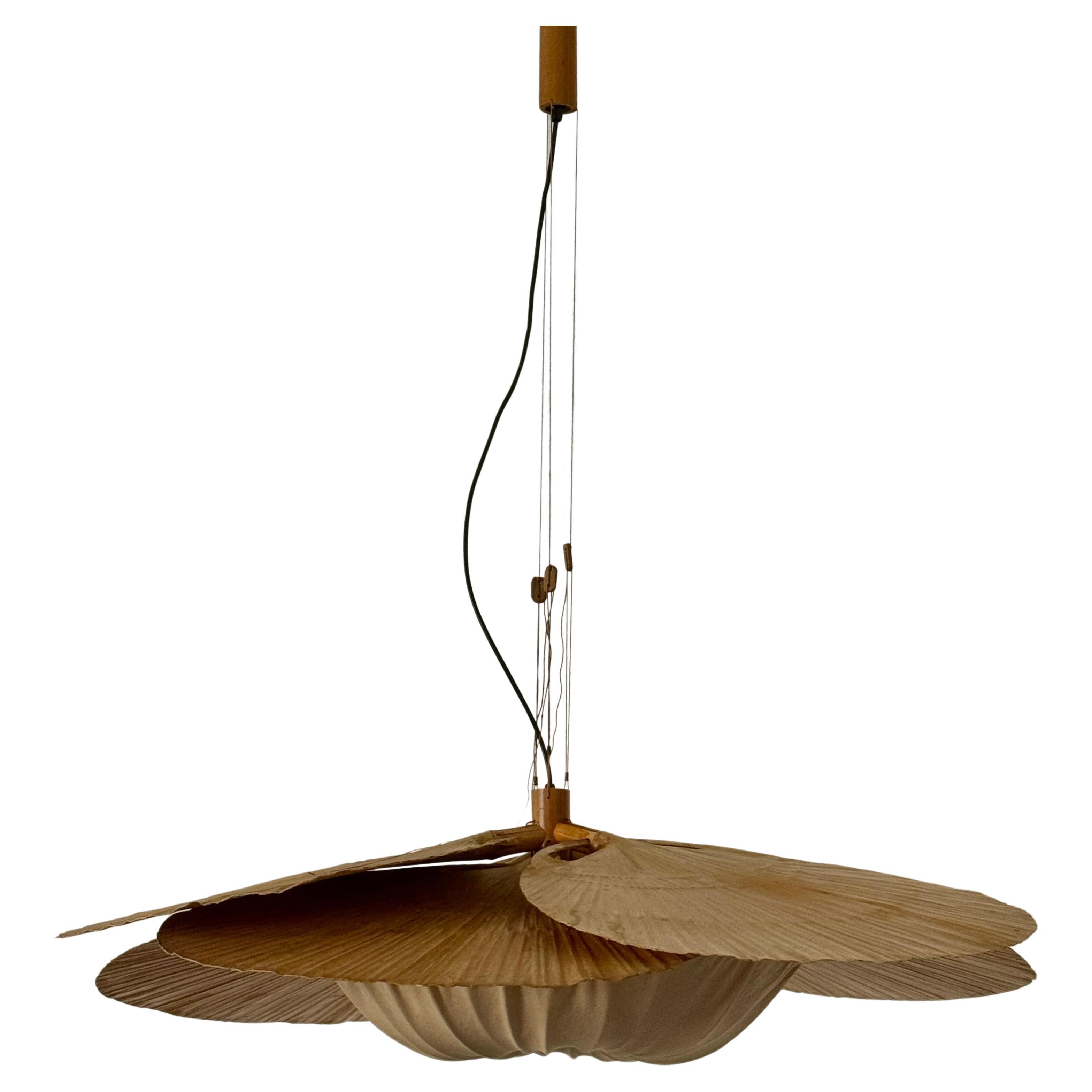 Laccato Rara lampada a sospensione Uchiwa 