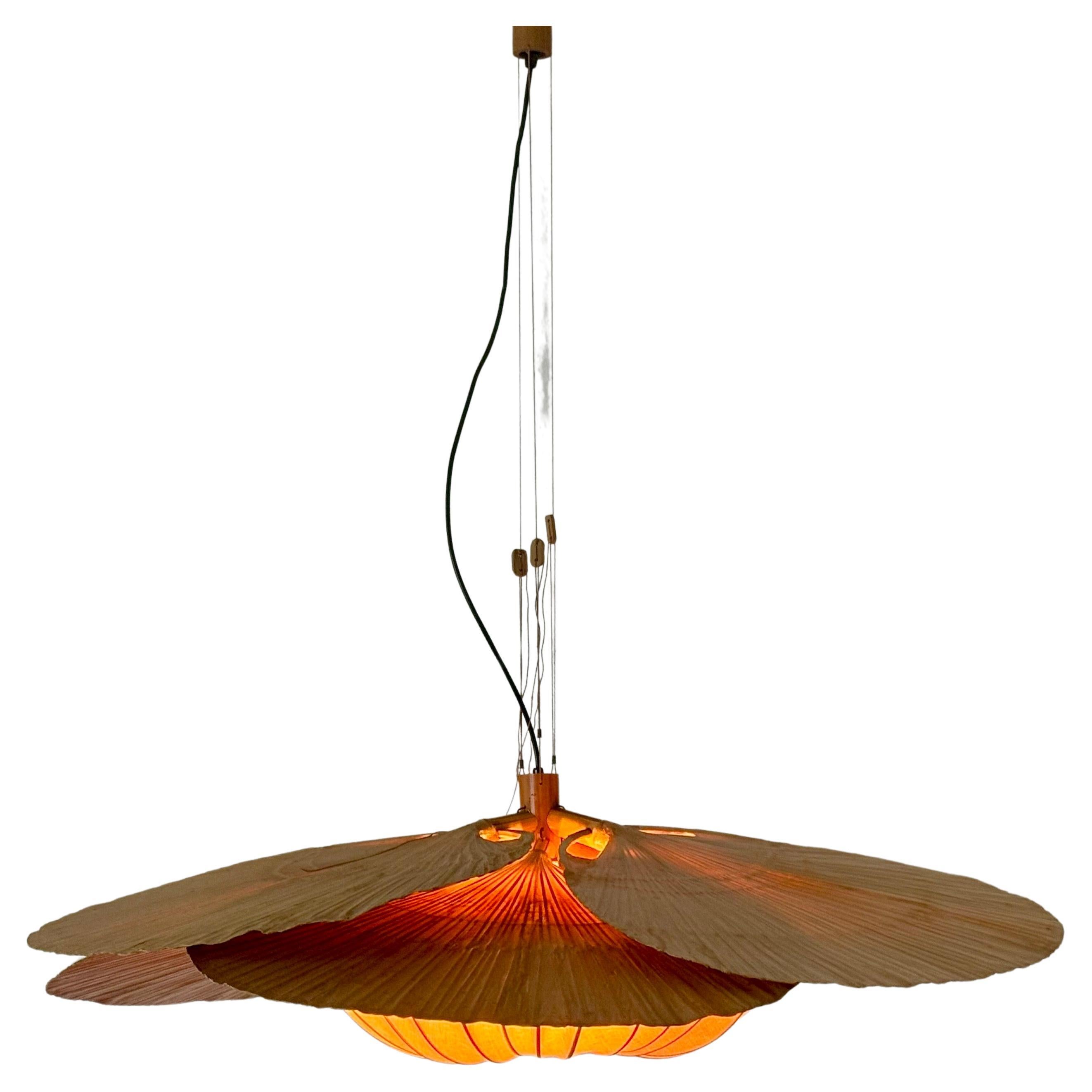 Bambù Rara lampada a sospensione Uchiwa 