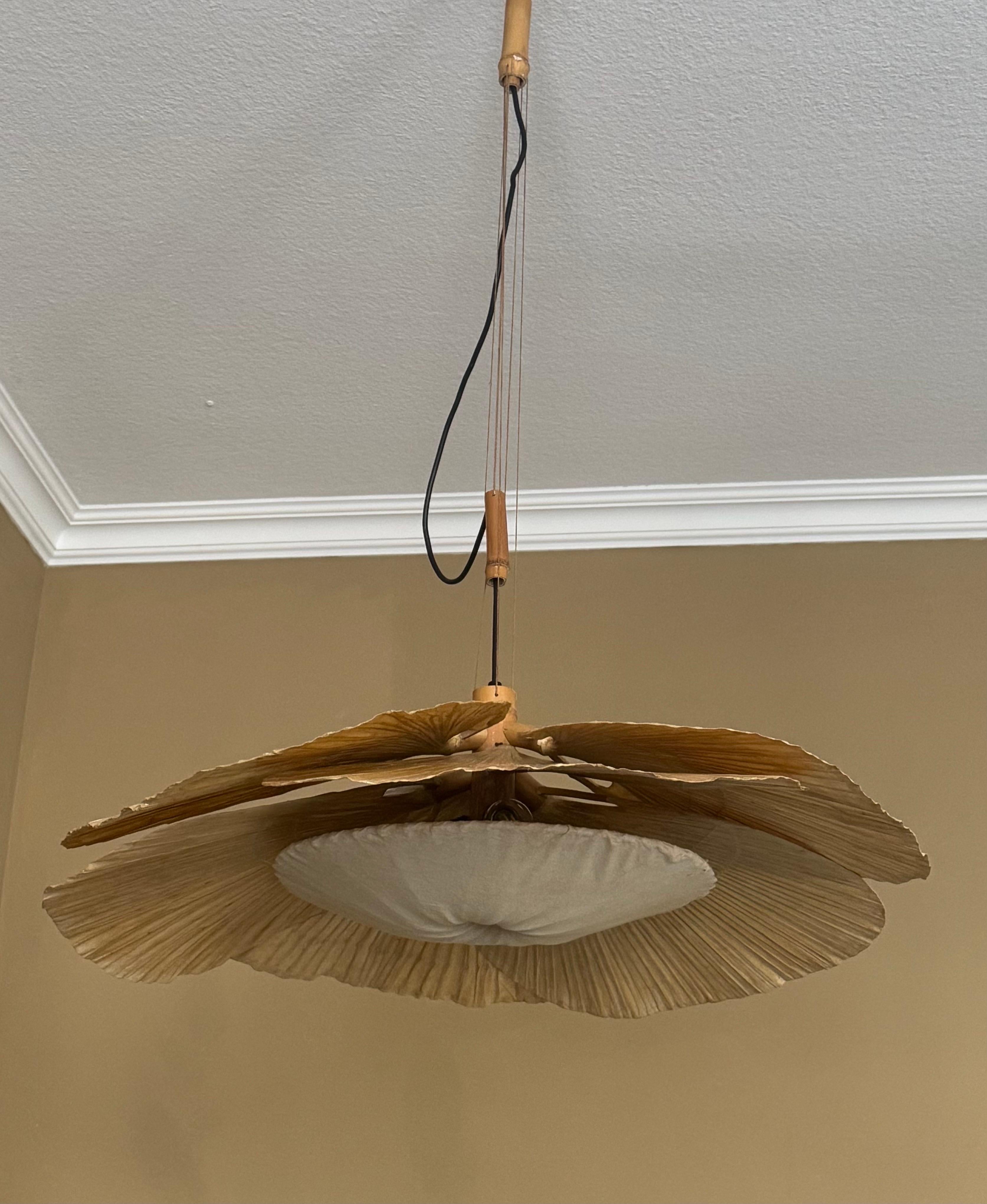 Rare suspension Uchiwa Halo II d'Ingo Maurer pour Design M, 1970 en vente 3
