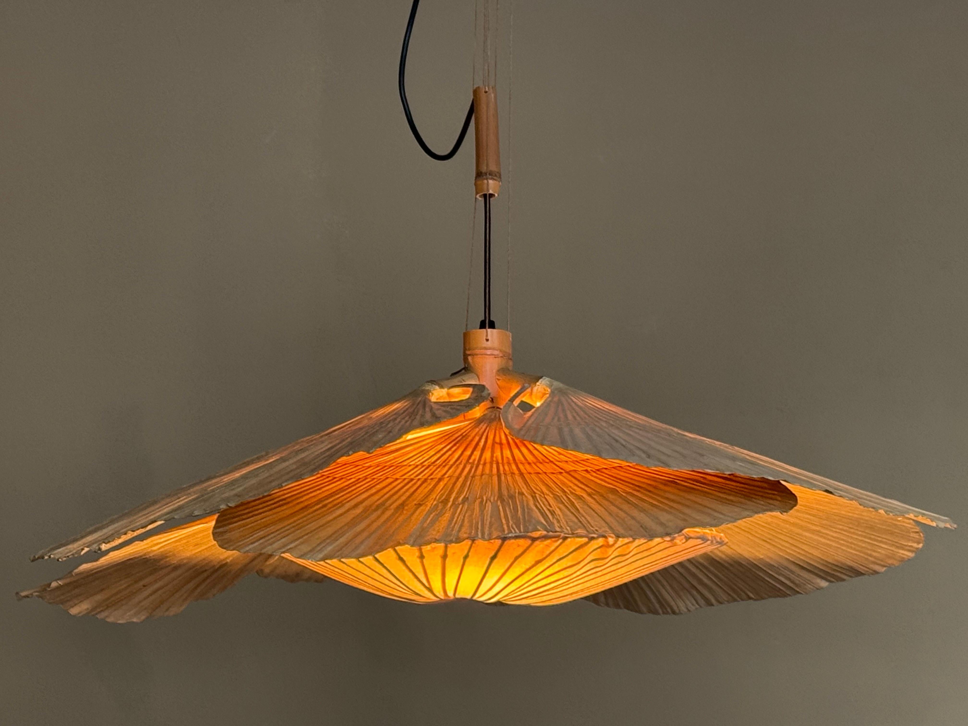 Rare suspension Uchiwa Halo II d'Ingo Maurer pour Design M, 1970 en vente 4