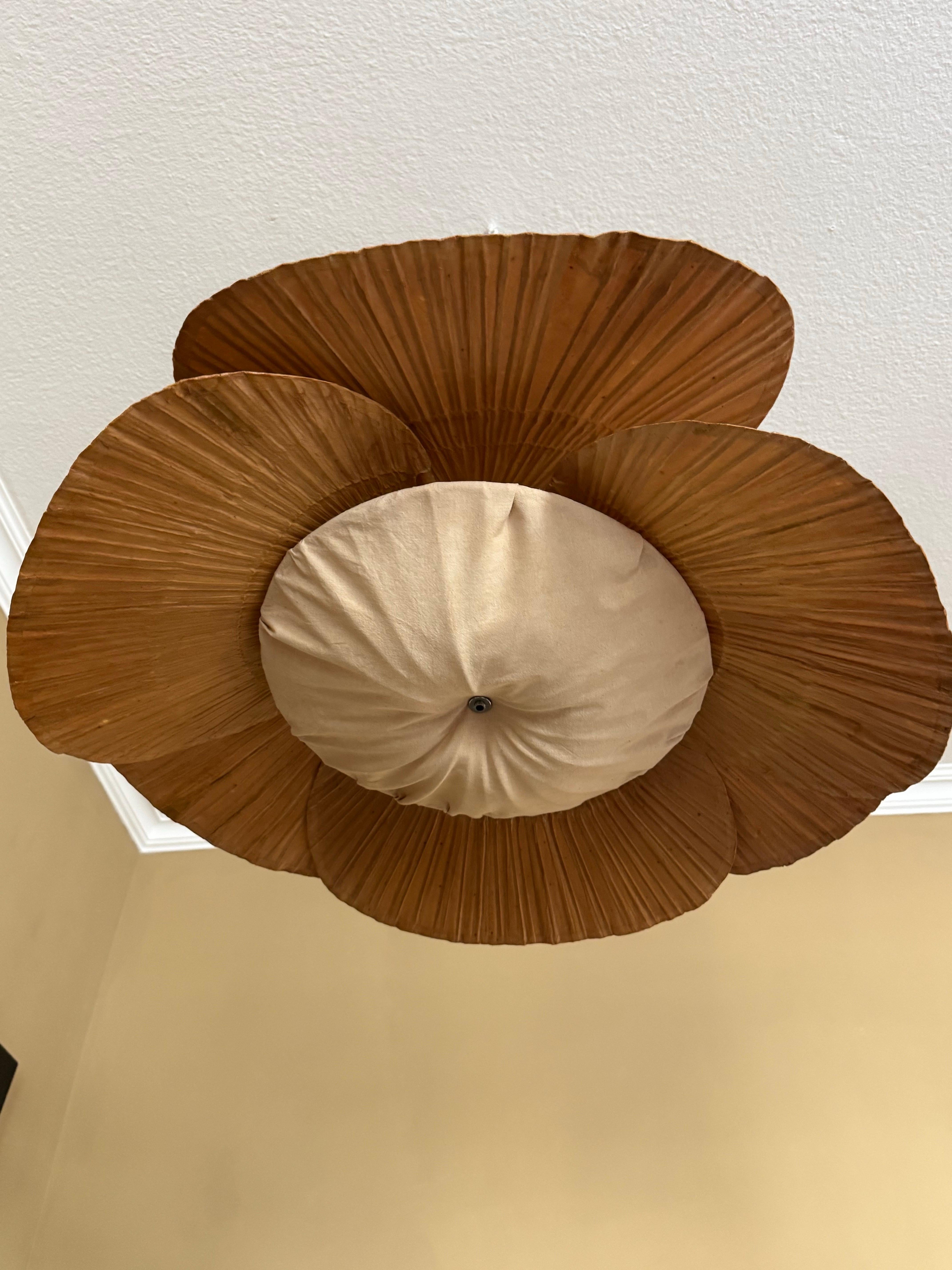 Japonisme Rare suspension Uchiwa Halo II d'Ingo Maurer pour Design M, 1970 en vente