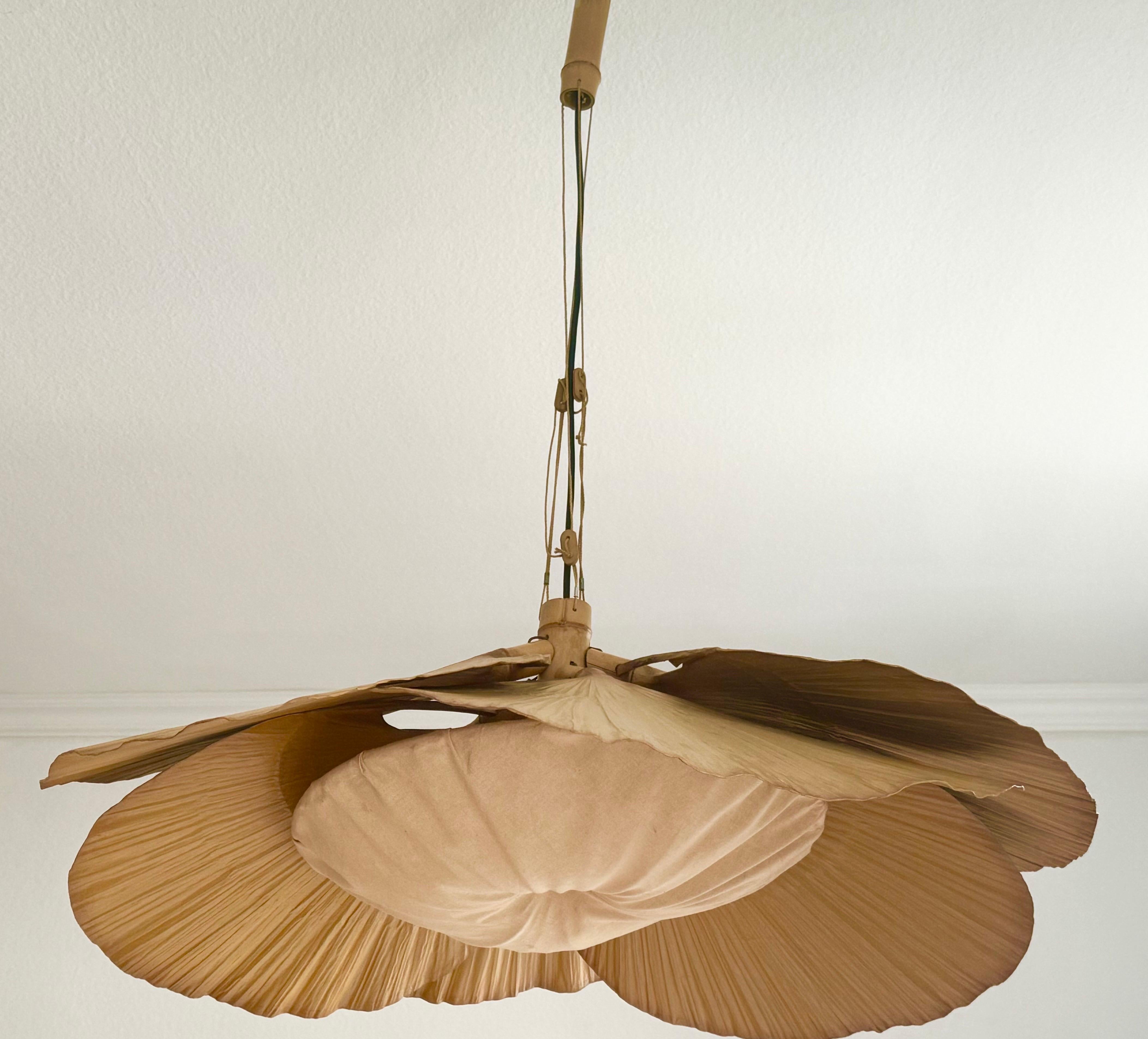 Allemand Rare suspension Uchiwa Halo II d'Ingo Maurer pour Design M, 1970 en vente