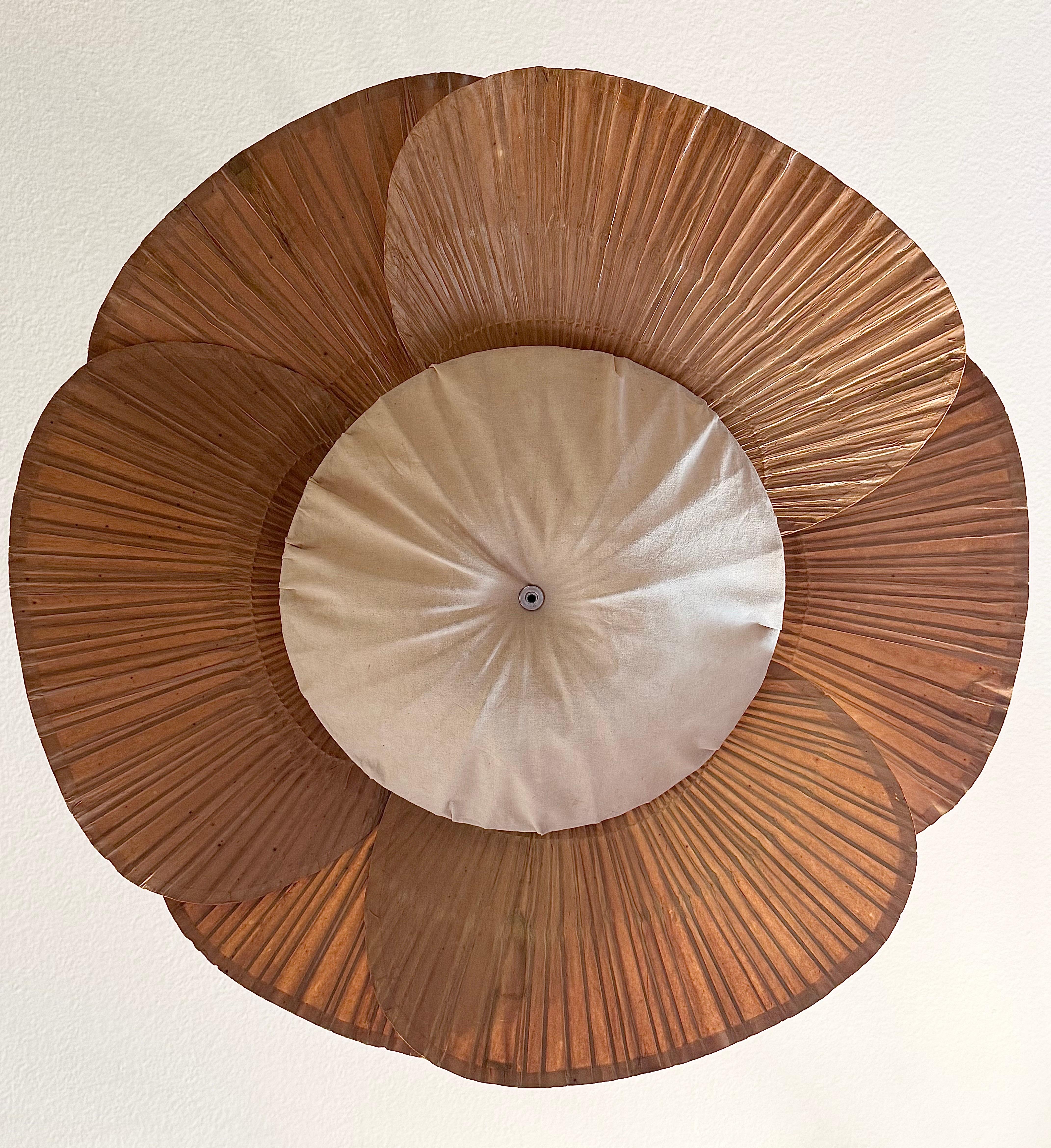Allemand Rare suspension Uchiwa Halo II d'Ingo Maurer pour Design M, 1970 en vente