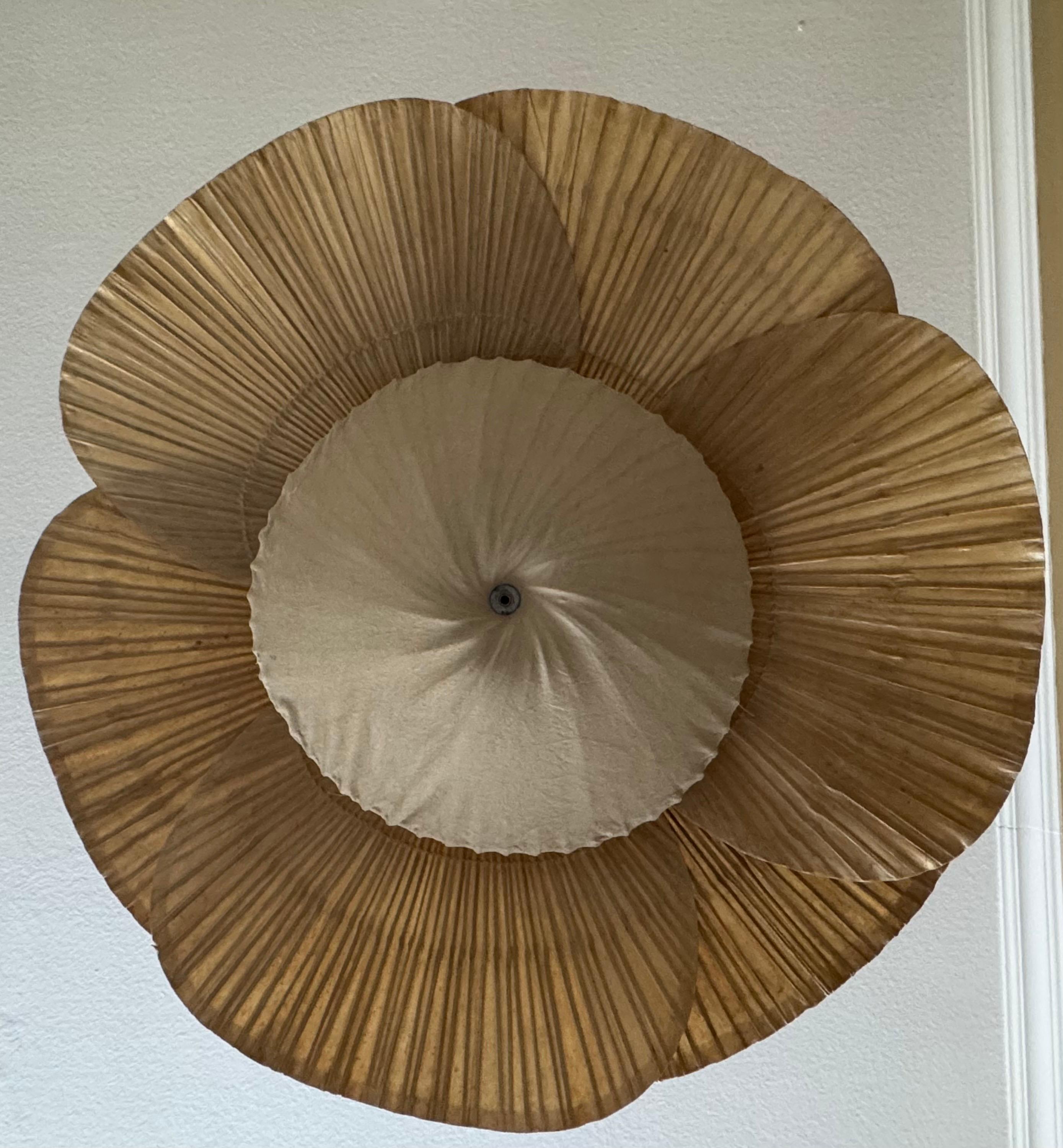 Laqué Rare suspension Uchiwa Halo II d'Ingo Maurer pour Design M, 1970 en vente